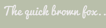 Image with Font Color ECEAEB and Background Color B9BFAA